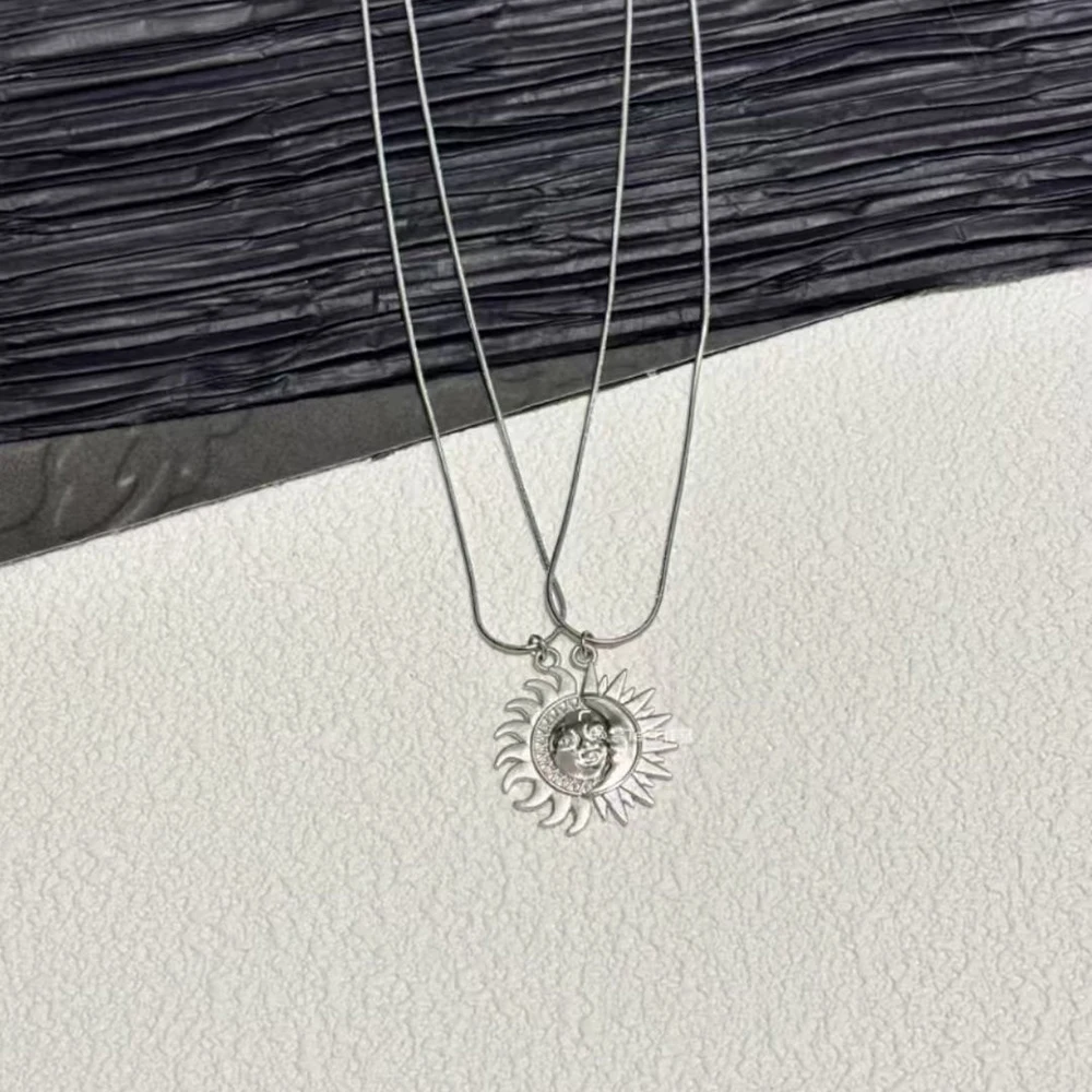 GMMTV Top Form JunAkin Cosplay Necklace Unisex Sun Moon Pendant