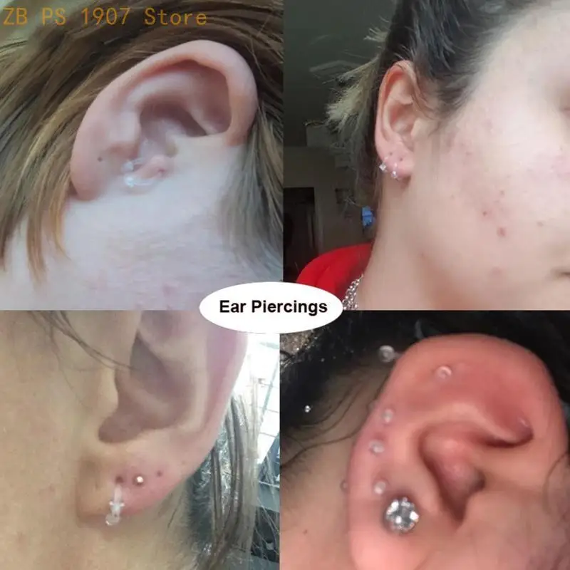 Piercings Retainer Eyebrow Tongue Barbells Cartilage Tragus Earrings Retainer 55KA