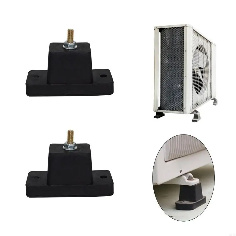 4pcs Anti Vibration Rubber Mounts for Air Conditioner Compressor Long Lasting Stability Pads for Home and Commercial Use 