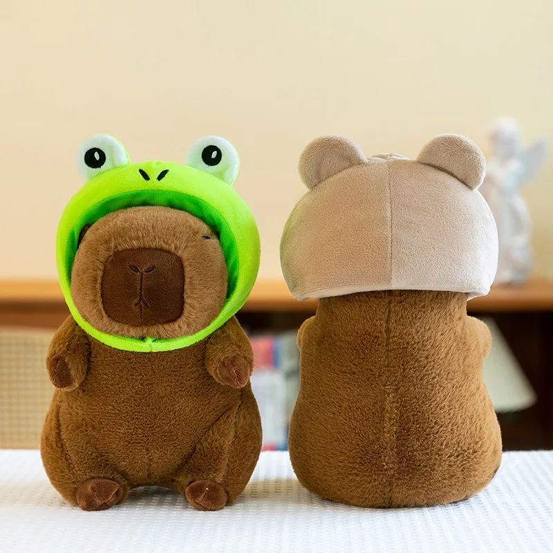귀여운 카피바라 봉제 인형 어린이 생일 선물 부드럽고 포근한 인형 유아원 졸업 선물 도매용