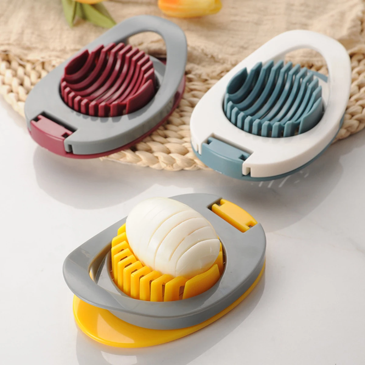 1PC-Fancy Egg Slicer, Segmented Slicer, Preserved Egg Fancy Multi-Section Cutter, Creative Egg Cutter