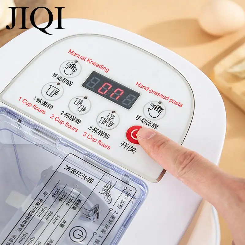 110V 220V Automatic Noodle Maker 13 mold Electric Pressing Machine Dough Blender Roller Dumpling Skin Spaghetti Pasta Cutter