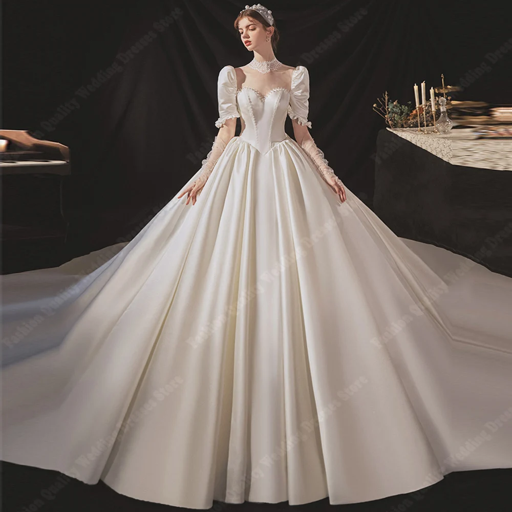 Vestidos de novia de princesa para mujer, ropa elegante y lujosa, brillante, Formal, de compromiso, 2024