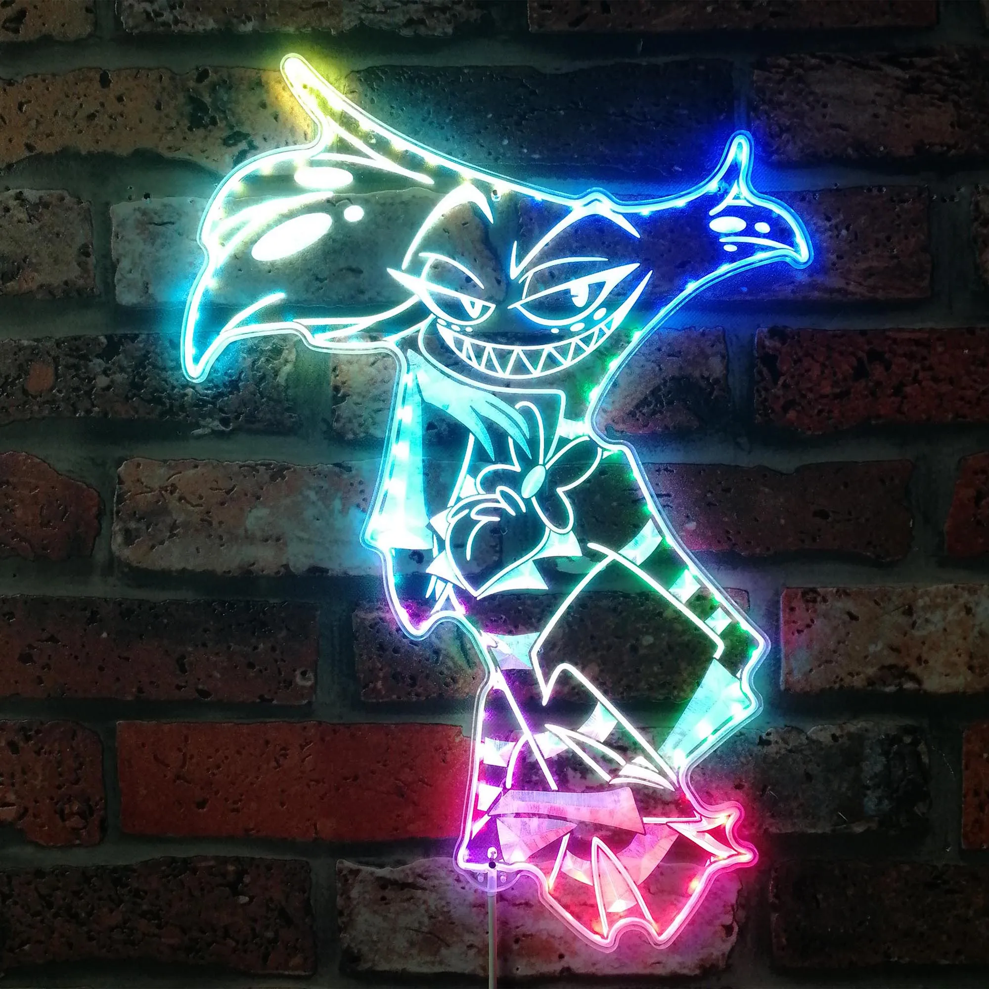 Angel Dust Hazbin Hotel Neon LED Sign, Gamer Night Light LED Sign, Game Room Neon Sign
