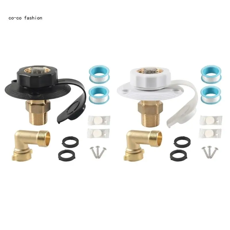 Boats Trailer Leak Resistant Water Inlet With Brass Check Valves And Hose Elbow 517B