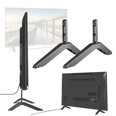 2 개/대 삼성 Vizio 소니 TCL LCD TV 용 범용 TV 스탠드베이스 마운트 피트 텔레비전 브래킷 테이블 탑 홀더 높이기