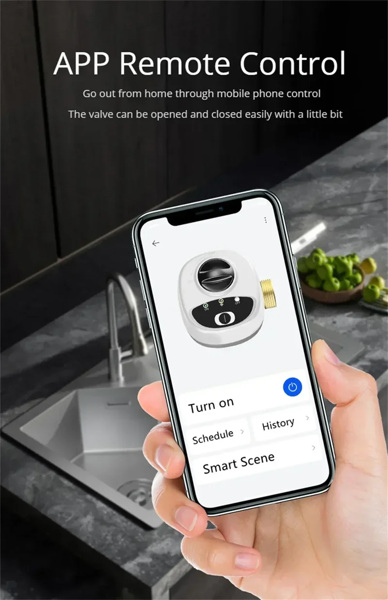 Smart WiFi Water Vavle Gas Shutoff For DN15/DN20/DN25 APP Wireless Control Timer Alarm Automation linkage Valve eWeLink Support