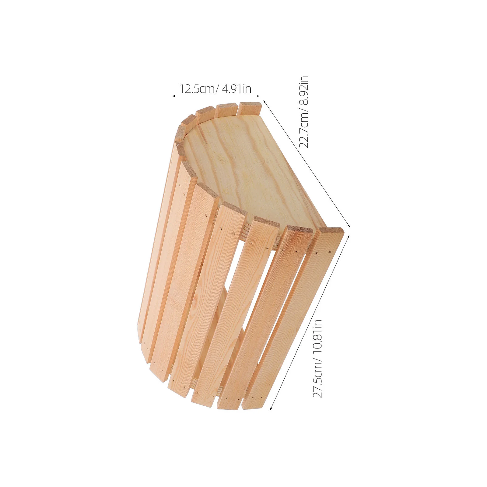 for Steam Room Light Shade Made of Wood in Semi-Cylindrical Format for Sauna Light Fixture Integration and Rustic Appeal