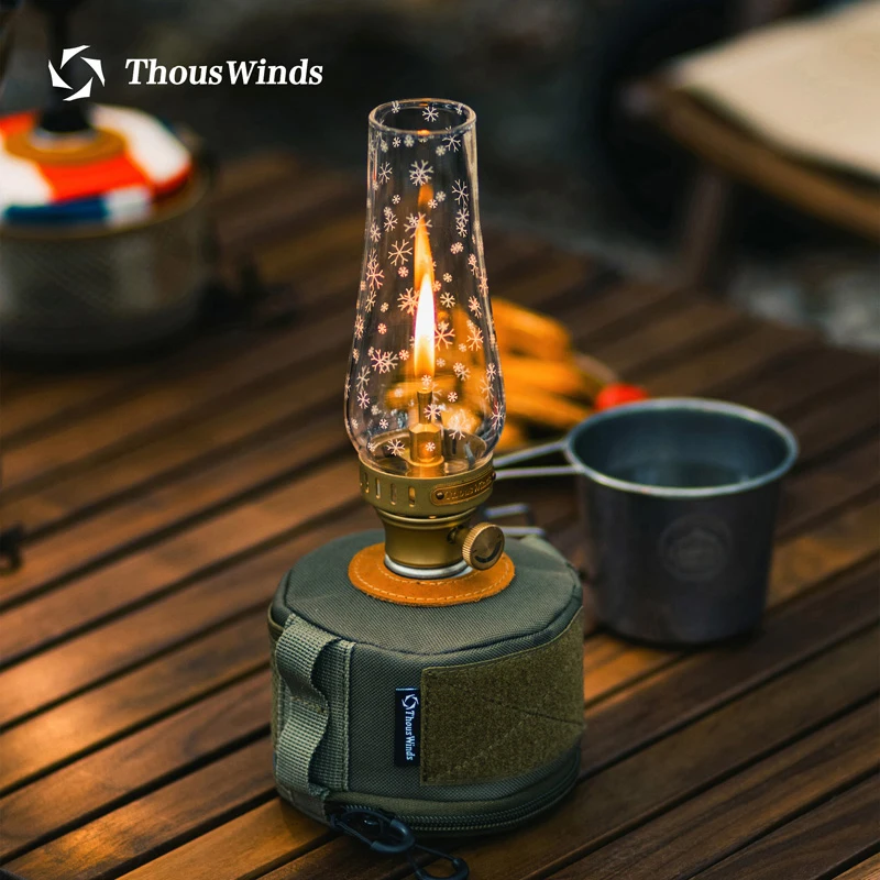 

ThousWinds Vintage Gas Camping Lantern Outdoor Retro Camp Lamp 10 Hours Long-lasting Hiking Fishing Tent Light Starfire Gas Lamp