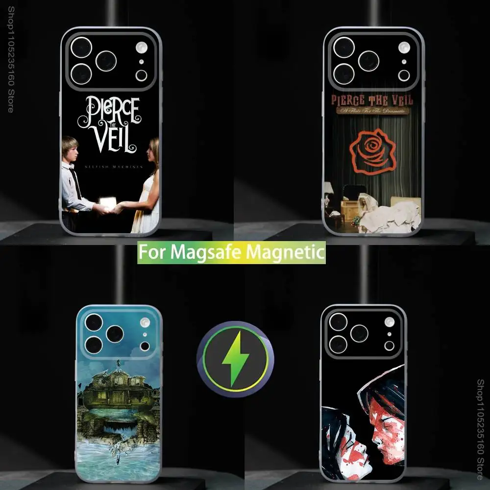 

Band P-Pierces-The-V-Veil Phone Case For iPhone 17,16,15,14,13,12,11,Pro,Max,Plus,Mini,SE4,E Magnetic For Magsafe Wireless