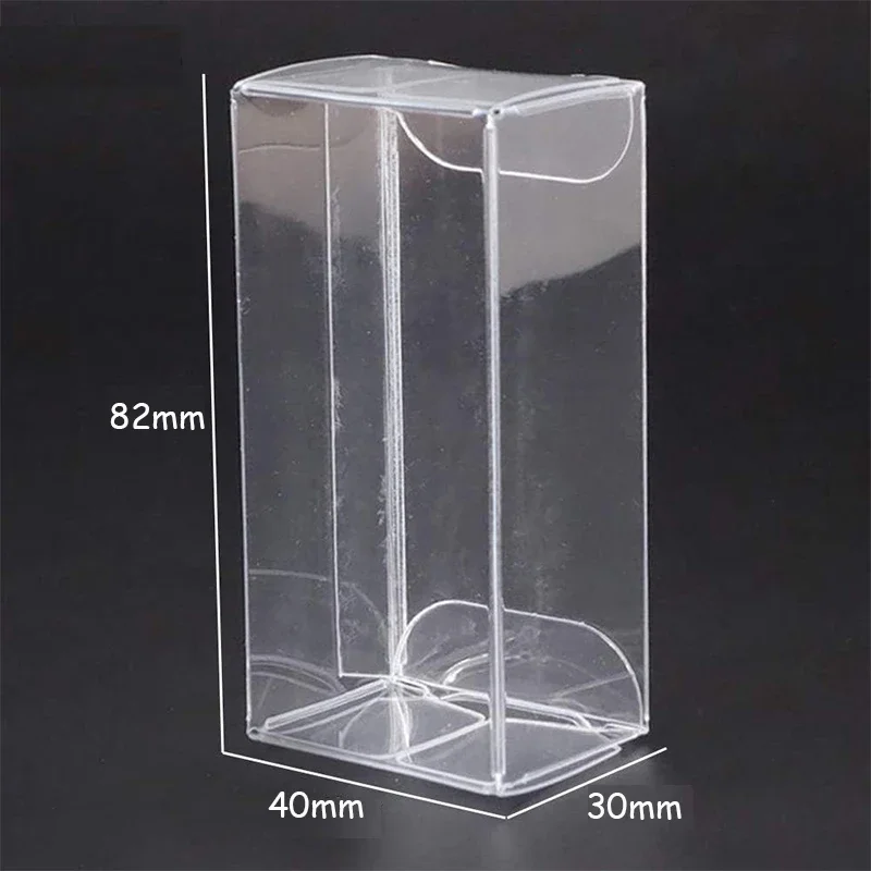 10/20/30/50/100Pcs 30x40x82mm Clear PVC Box Car Model Display Boxes Car Action Figures Toys Dustproof Protection Showcase