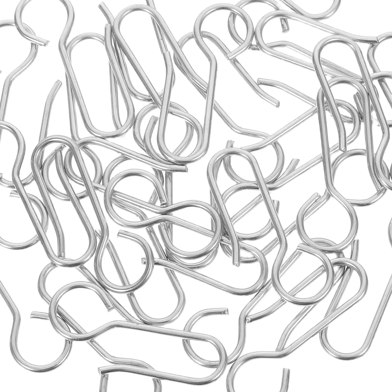 30pcs Metal Curtain Track Hooks S-Shaped For Shower Ceiling Drape Hang Heavy Duty Slide Hold Backs Curtain System