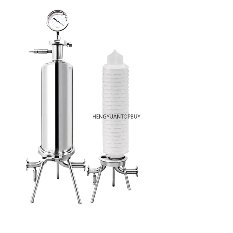304 Stainless Steel Microporous Filter High Precision Red Wine Wine Baijiu Pharmaceutical Chemical Microbial Membrane Filtration