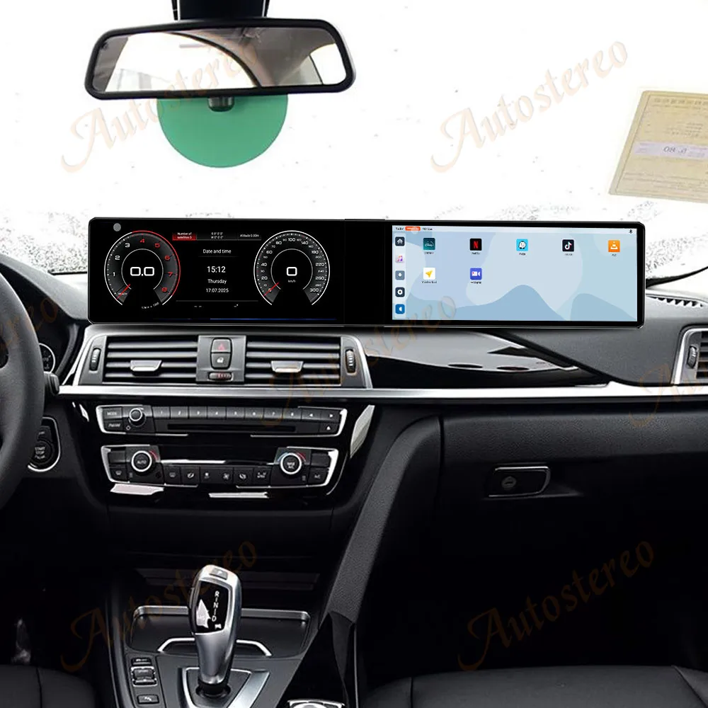 Car Accessories 25 Dual Screen Carplay Android 14 Car GPS Navigation For BMW 3 F30 BMW 4 2013-2019 Multimedia Player Car Radio
