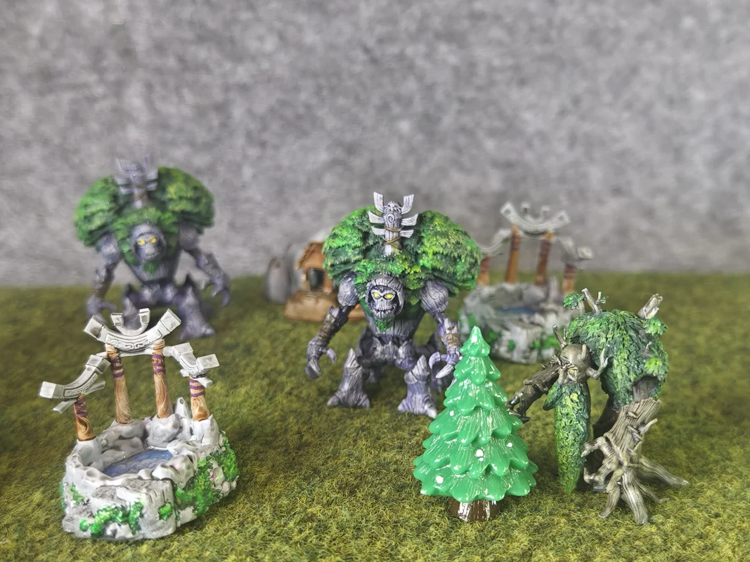 Warcraft Guardian Tree Night Elf Tree Man Guardian Tree of Life Defense Tower Mini Handgeschilderd Model Ornament Speelgoed