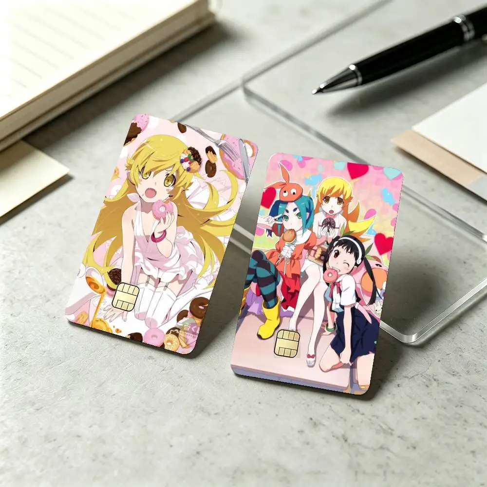 Oshino shinobu monogatari series Sticker Film Tape Skin for Credit Card Debit Card Waterproof Stickers