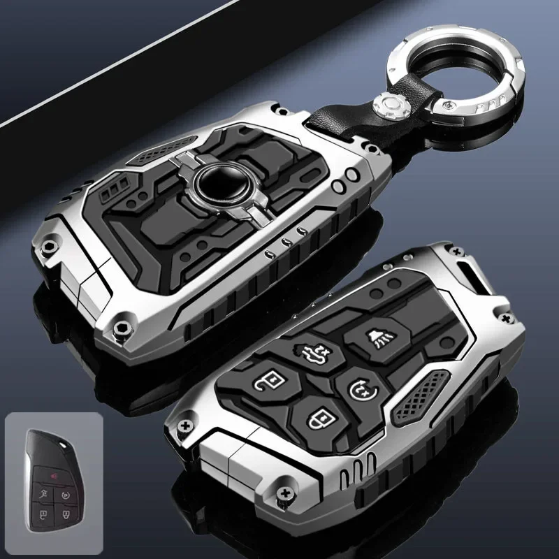 For GMC Yukon 4/5/6 Button Car Key Cover Case Shell For Chevrolet Tahoe Suburban For Buick ENVISION S Plus Avenir 2020 2021 2022