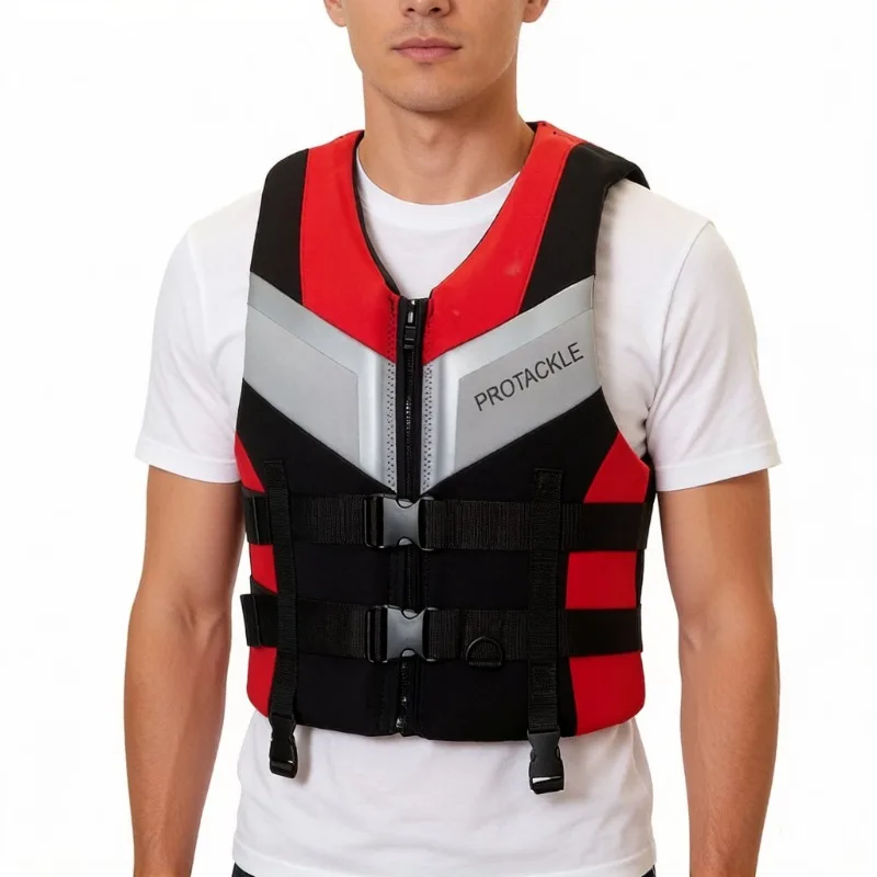 Professional High Buoyancy Life Jacket for Adults, Drifting, Surfing, Fishing, Water Activities, Multifunctional Safety Vests
