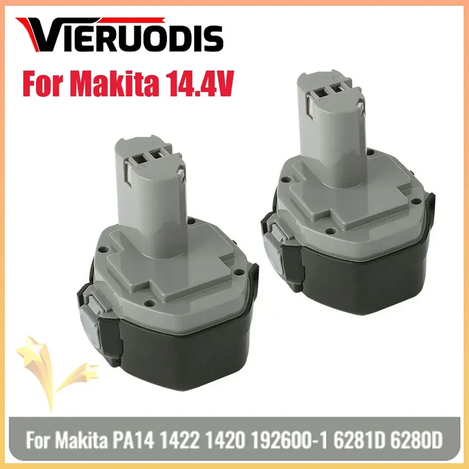 

For Makita 14.4V NI-MH 6800mAh Replacement Battery for Makita Battery 14.4V PA14 1420 1422 1433 1434 1435 1435F 192699-A