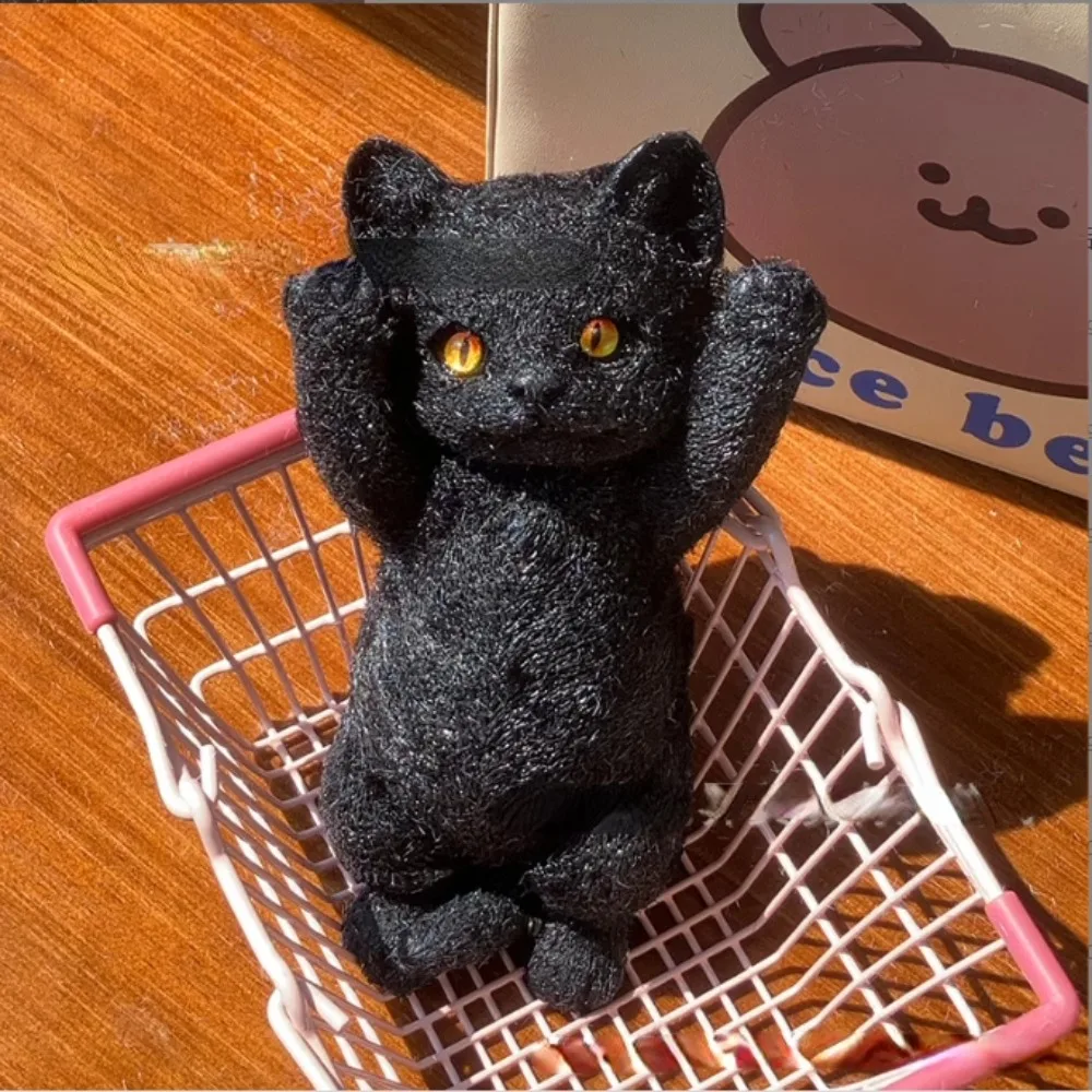 

Cute Cartoon Big Cat Squeeze Animal Soft Cat Shaped Squeeze Colorful Mini Artificial Squeeze Sensory