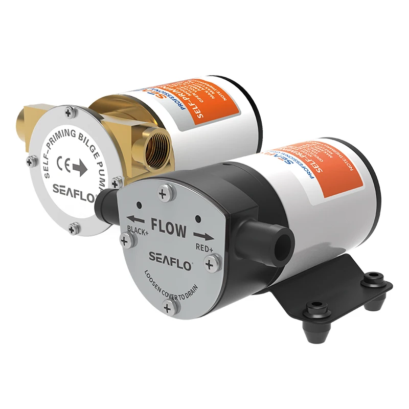 

8GPM 30LPM Self-priming Bilge Pumps Plastic Pump Head 12v Boat Marine Water Pump