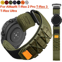Colorful Nylon Strap for Huami Amazfit T-rex 2 3 Ultra Bracelet for Amazfit T-rex Pro Tyrannosaurus Bands Replacement Wristband