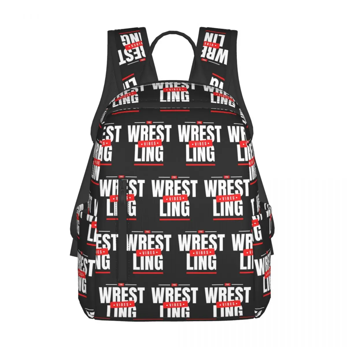 

Pro Wrestling Vibes Backpack Daypack Kids BookBag School Bag Shoulder Bags for Men Women