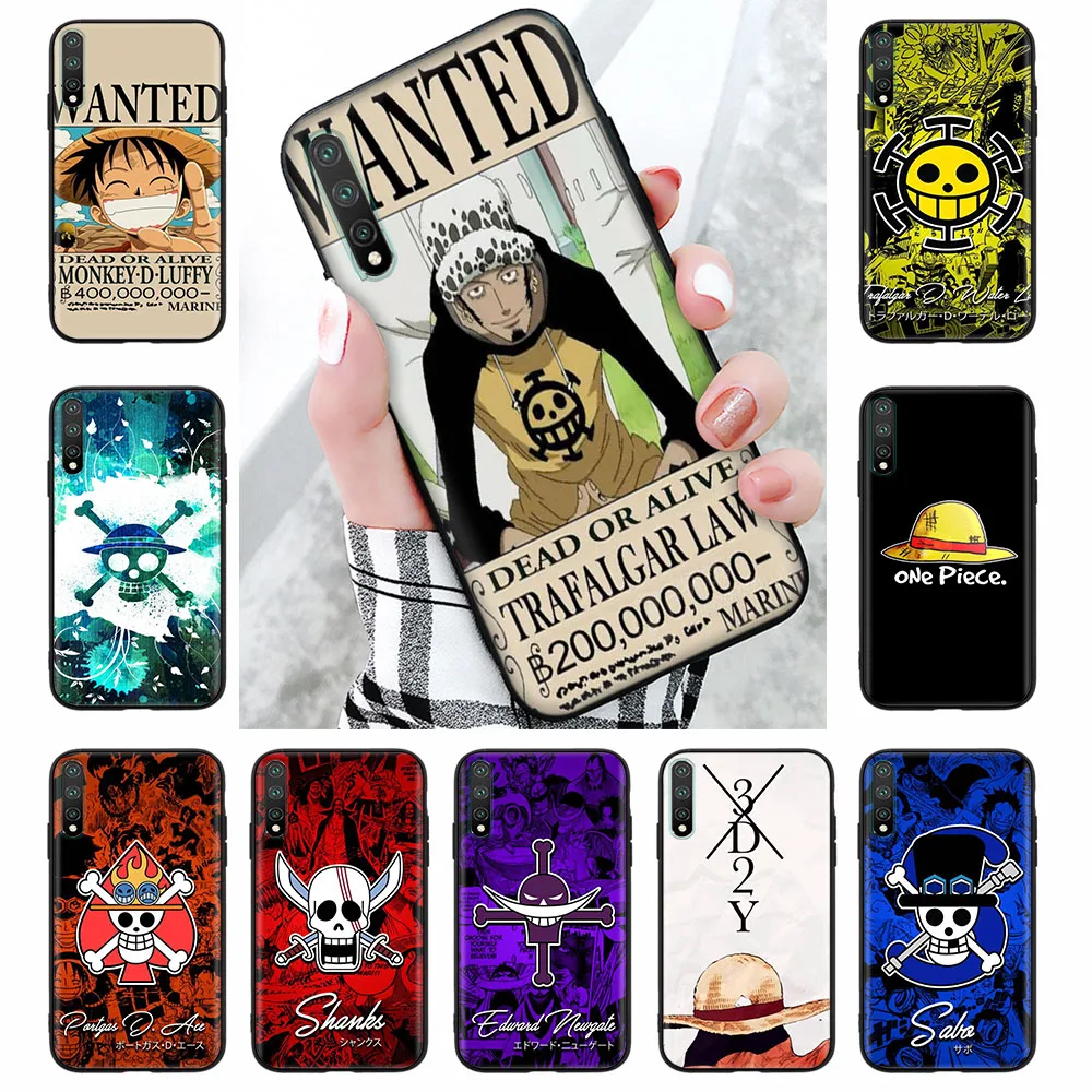 Case for Samsung S7 S8 S9 S10E Edge A6 A7 A8 A9 J2 Prime J4 Core J5 J6 Plus J7 Duo J8 Pro Black Cover ZR43 Pirate Skull Wanted