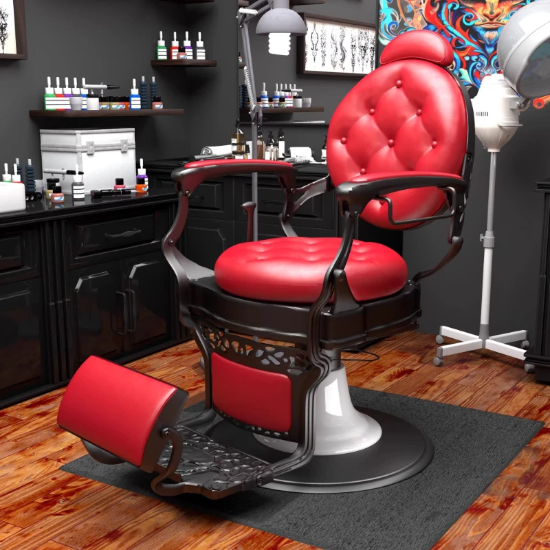 

New Model Barber Chairs Men's Vintage Hairstyle Special Barber Chairs Application Commercial Furniture Sedia Da Barbiere ZY40LFY
