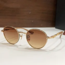 Sunglasses Women Alloy Black Retro Designer Luxury Brand Model Outdoor Travel Party UV400 Men Fashion SUN GLASSES High Quality