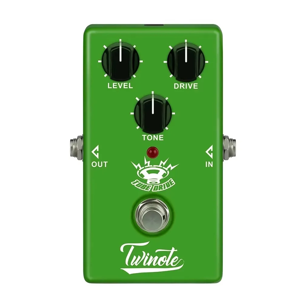 Twinote TUBE DRIVE Guitar Effect Pedal Analog Overdrive Guitar Pedal Processsor Full Metal Shell with True Bypass