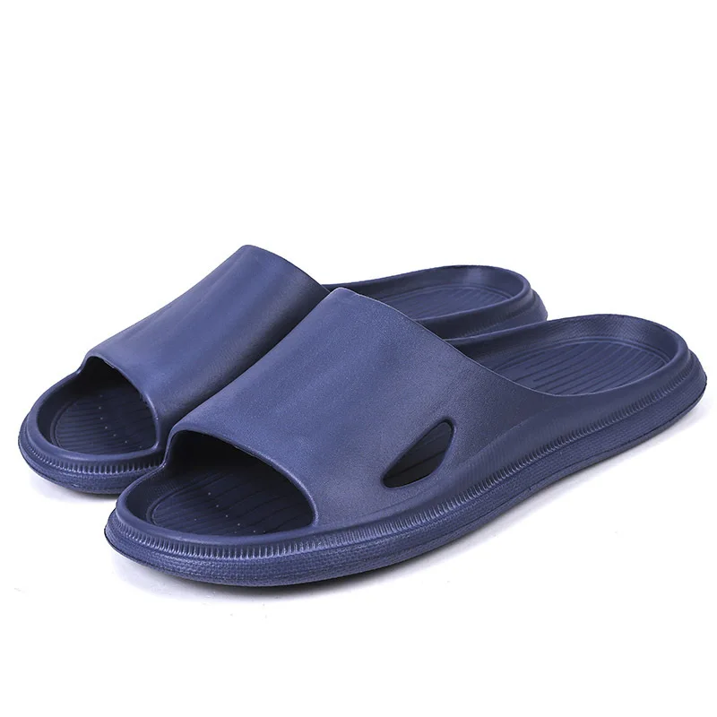 2024 Summer New Slippers Men Indoor Bath Home Slippers Non-slip Soft Sole Home Bathroom Eva Slippers Casual Fashion Men\'s Shoes