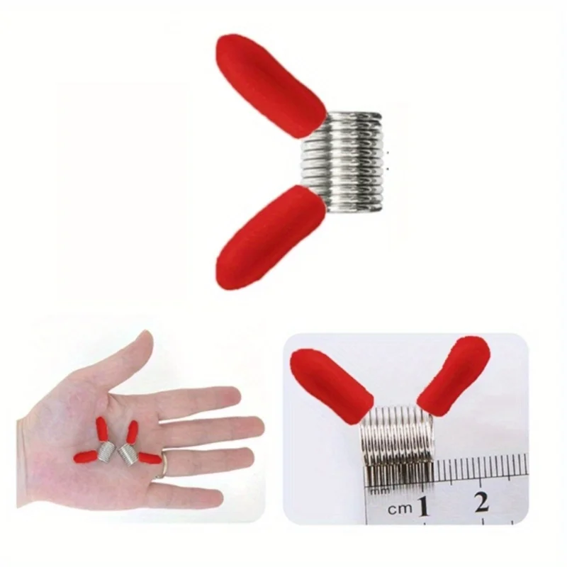 10pcs Bead Stopper 4Pcs Red/White Set For Jewelry Making Spring End Fasteners For Beading