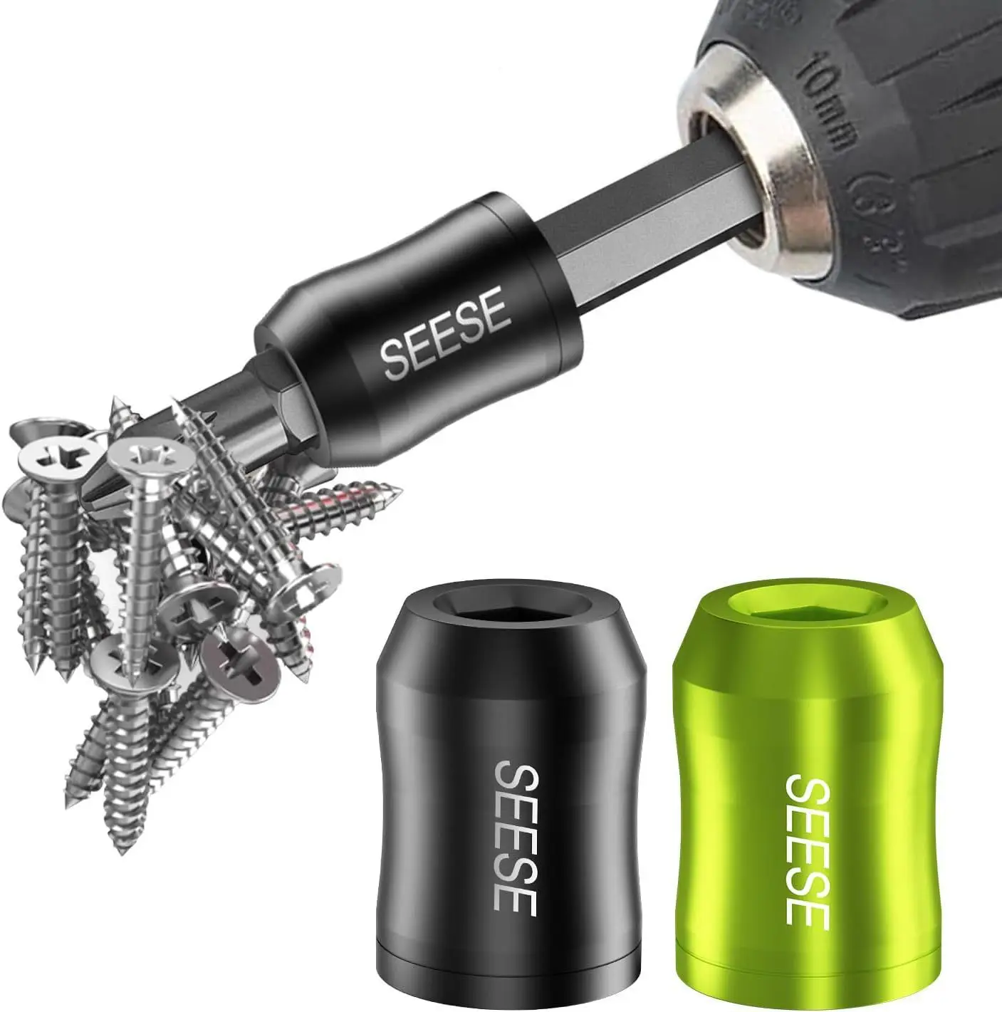 

1/2pcs Magnetizer High Hardness Demagnetizer Magnetizer Aluminum Alloy Hex Shaft 6.35mm Drill Bit Power Tools Replacement Parts