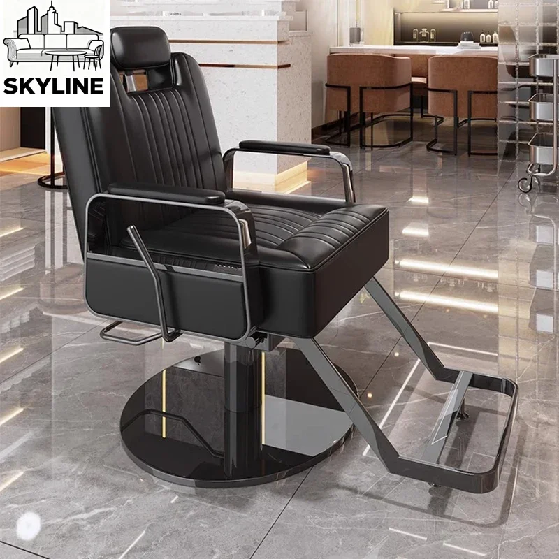 Sillón de Barbería Moderno, Ergonómico y Sencillo para Salón de Belleza, Muebles de Salón