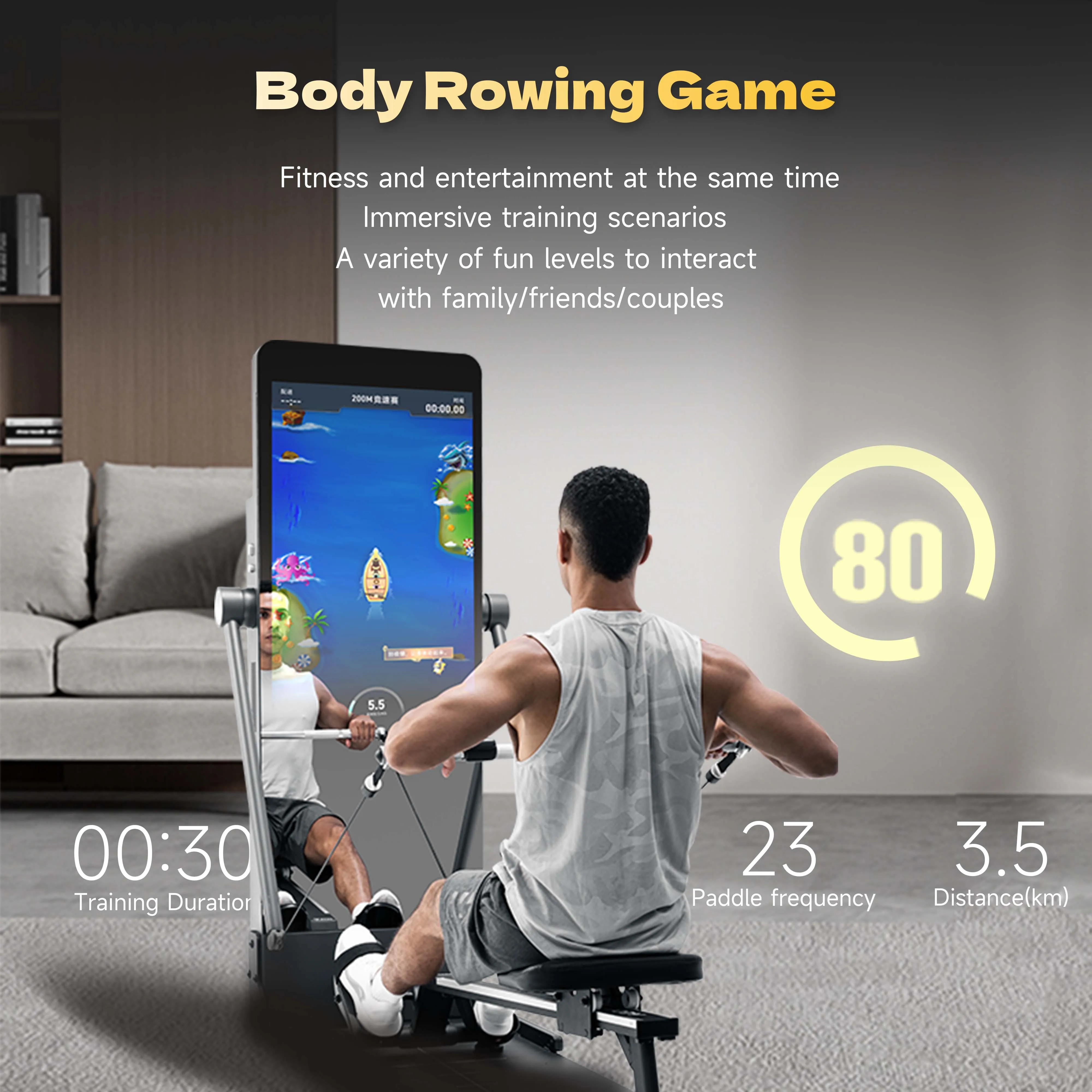 Power Station Fitness Station Smart Gym Fitness Mirror Multi Machine Strength Training Equipment Home Trainer