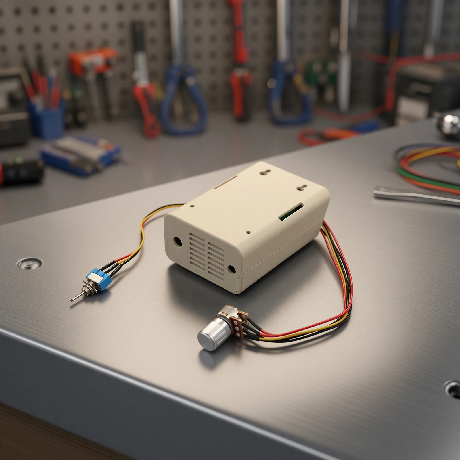 

Регулятор скорости для бесщеточных двигателей, регулятор скорости постоянного тока, 98 грамм, компактные размеры 100 мм x 68 мм x 40 мм