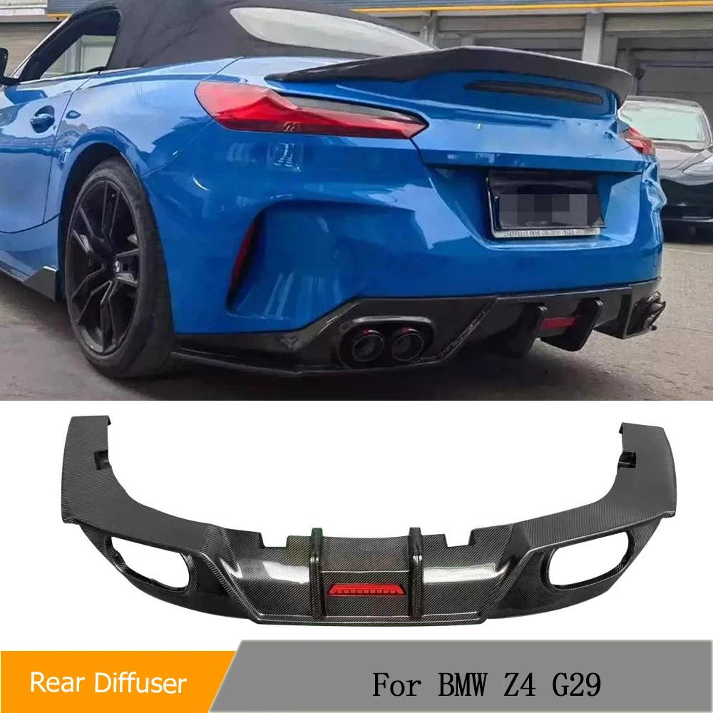 

Car Rear Bumper Diffuse Spoiler Splitters for BMW Z4 G29 M Sport 2018-2024 Carbon Fiber Rear Protector Car Body Kits Car Styling