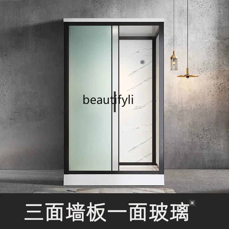 

Integral shower room household glass rectangular partition bathroom integrated closed