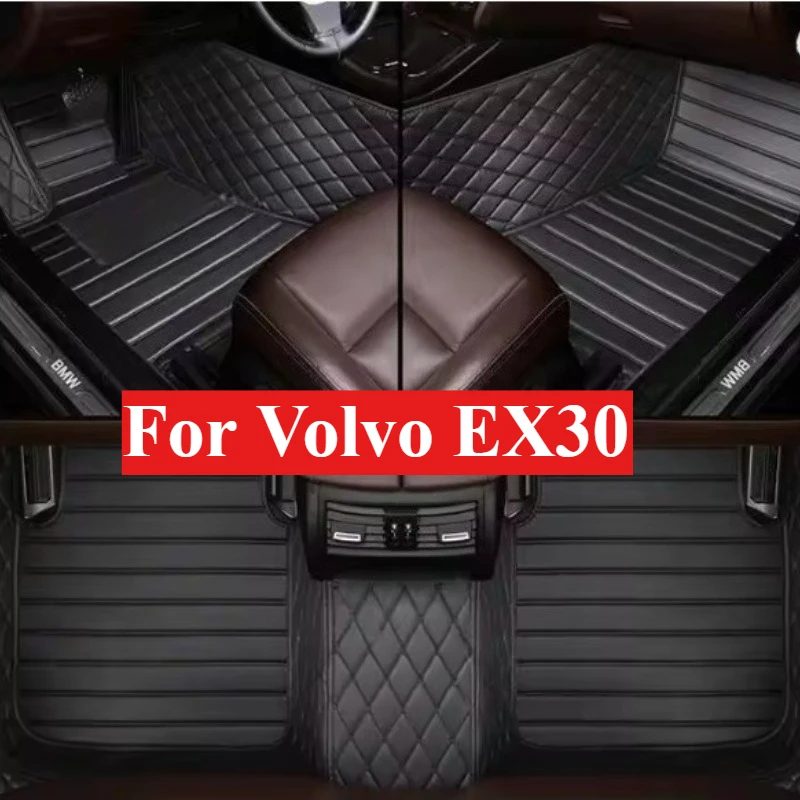 

Custom Car Floor Mats For Volvo EX30 2025-2026 Liner Trunk All Weather Auto Accessories Foot leather Carpets Fashion Rugs Pads