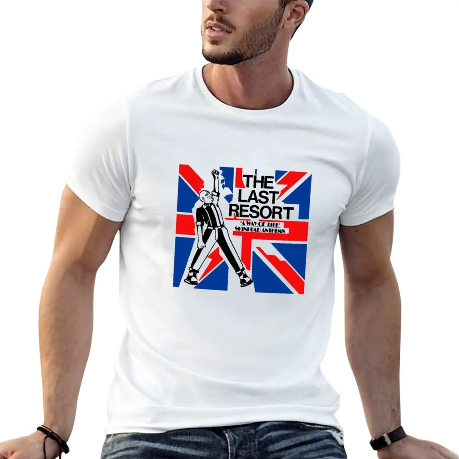 The Last Resort Skinheads A Way Of Life Skinhead Anthems T-Shirt custom t shirts men clothings