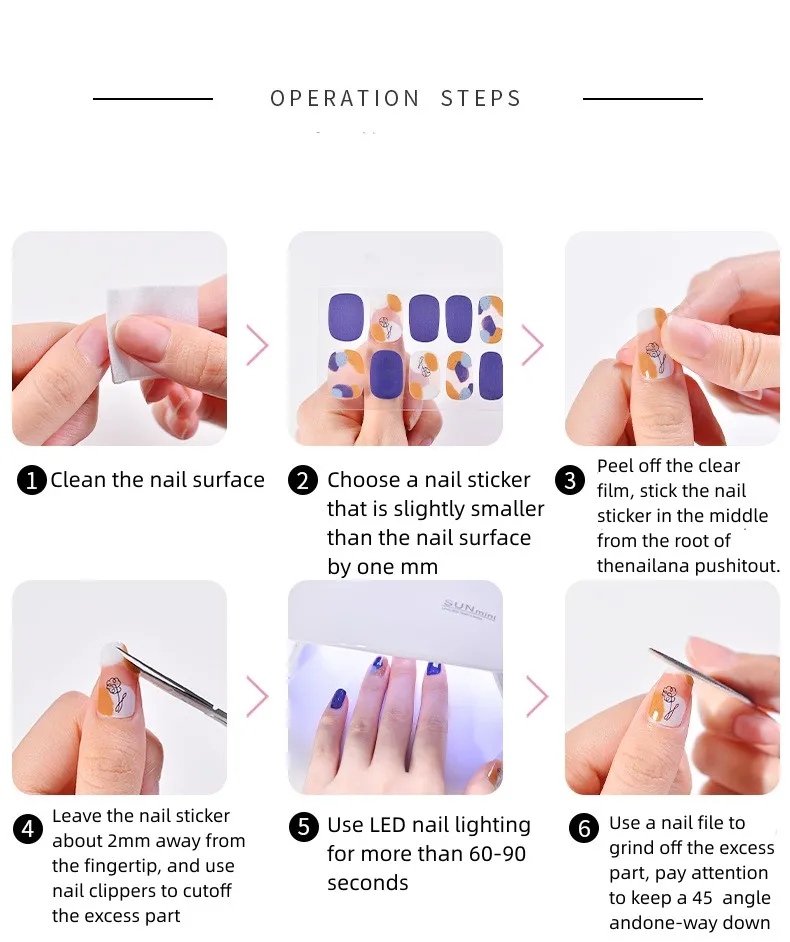 22Tips UV Semi-uitgeharde gelnagelwraps Druk op de nagel Goudfolie Stickers De koplamp wordt hard en volledig bedekt de nagelpatch