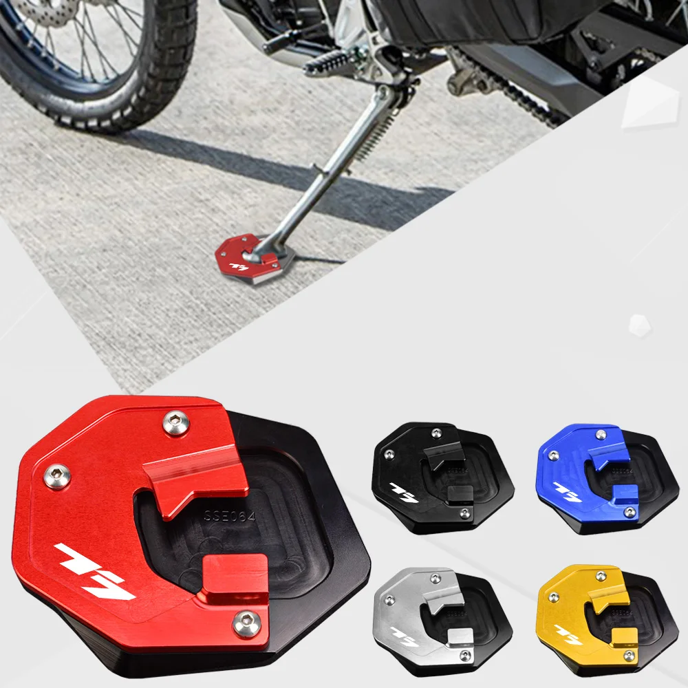 

Motorcycle Kickstand Side Stand Enlarger Support Plate Pad FOR Yamaha T7 TENERE 700 Rally 2019-23 TENERE700 World Raid 2022 2023