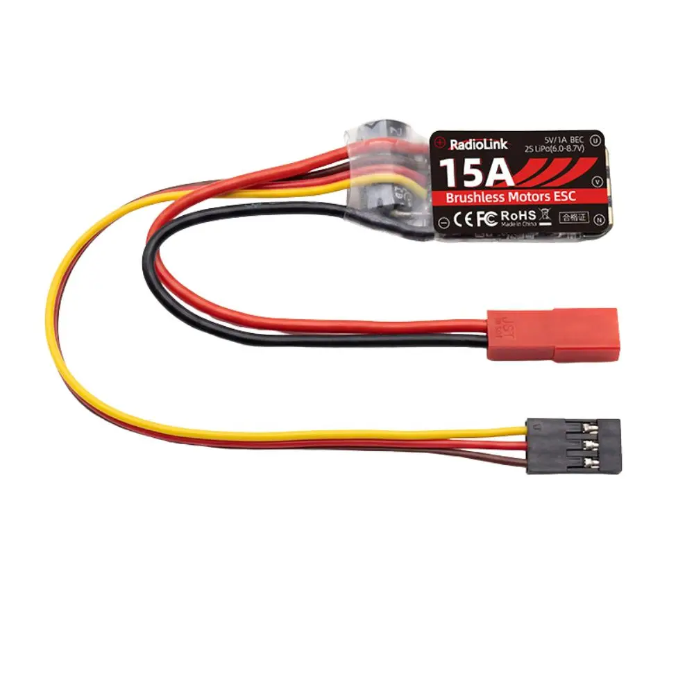 

Регулятор скорости Radiolink 15A ESC для бесщеточных двигателей радиоуправляемых моделей, поддержка LiPo 2S-4S, аксессуары для замены Pro A560 для самолетов