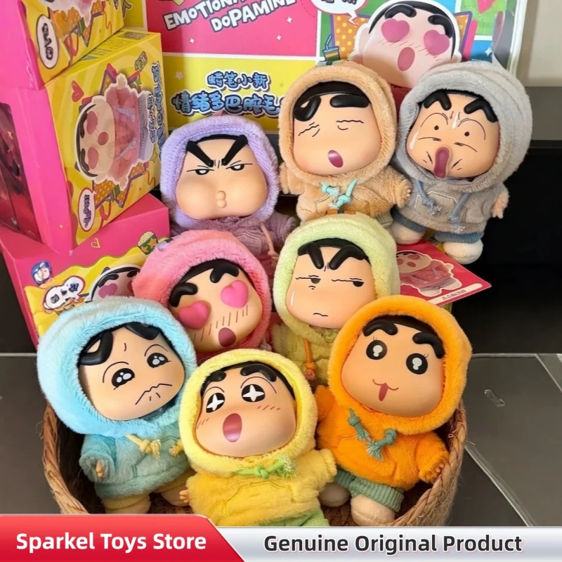 

Оригинальная серия Crayon Shin-Chan «Эмоциональный дофамин»: коллекционная фигурка-подвеска из винила и плюша в слепой коробке, подарок-сюрприз