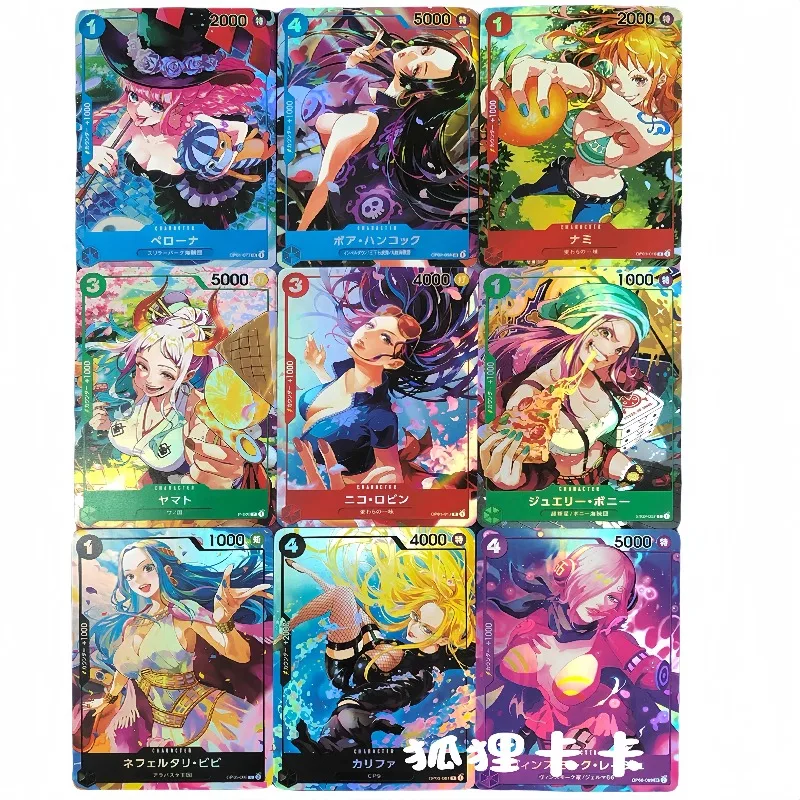 

One Piece DIY Самая записываемая детская героиня Feast Самодельная карта Аниме Нико Робиннами Рельефная цветная флэш-коллекционная карточка Игрушка