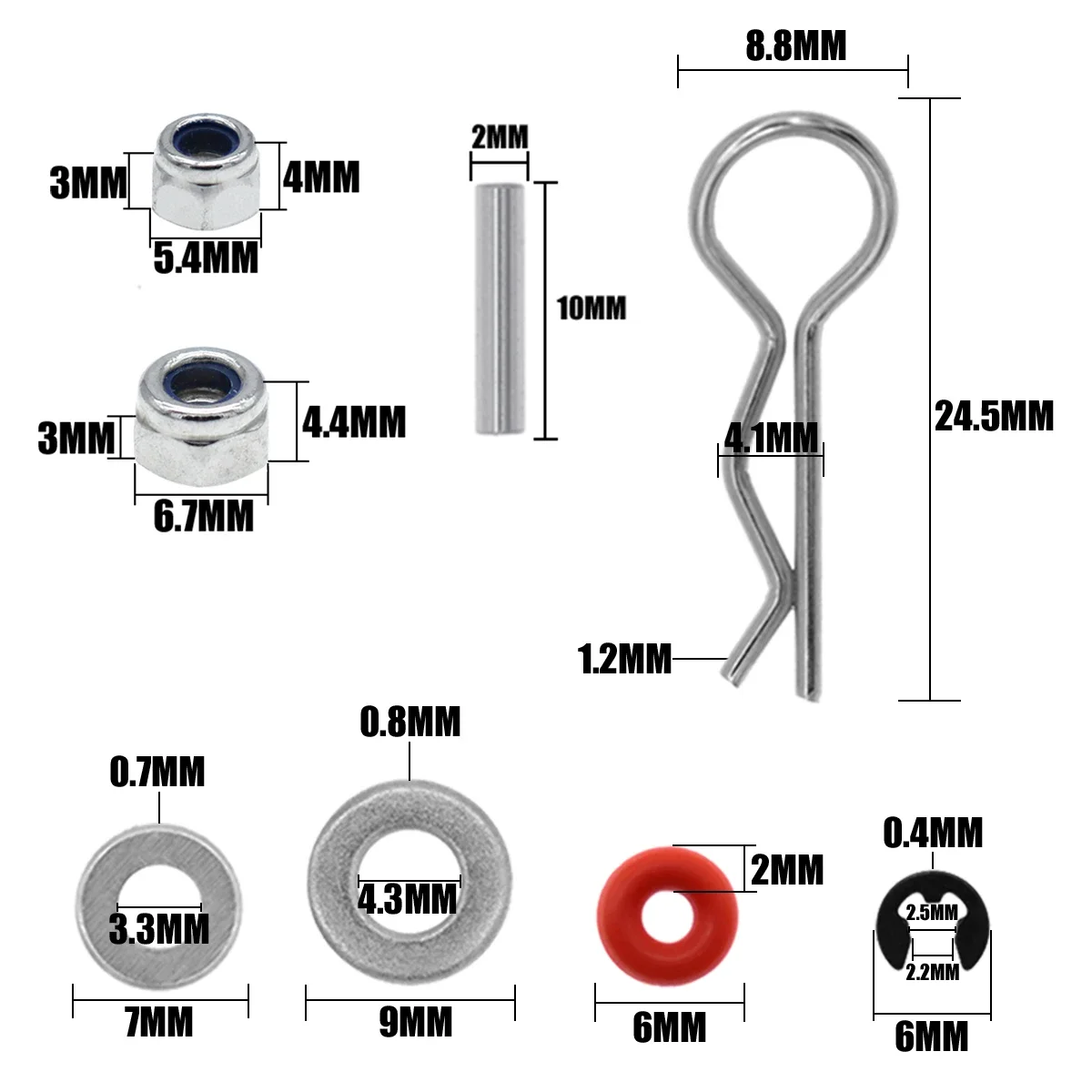 Screws Box Set for 1/8 1/10 HSP Traxxas TRX-4 TRX-6 Tamiya CFX MST HPI Kyosho RC4WD D90 AXIAL SCX10 RC Car Parts Repair Tool