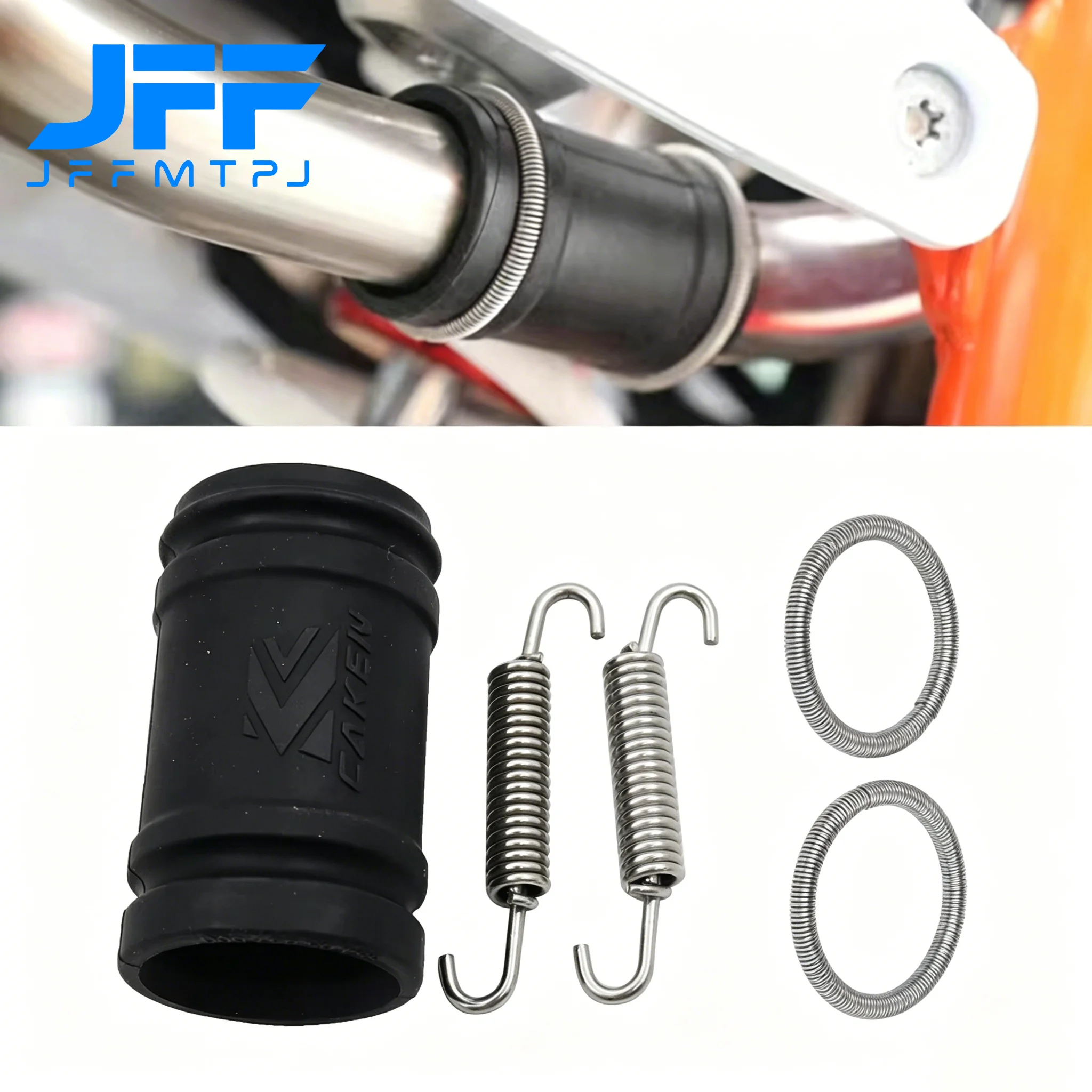 Motorcycle Exhaust Coupling Exhaust Pipe Tailpipe Seal Ring Spring Kit For KTM EXC250 EXC300 SX XC EXC XCW 250 300 2017-2023