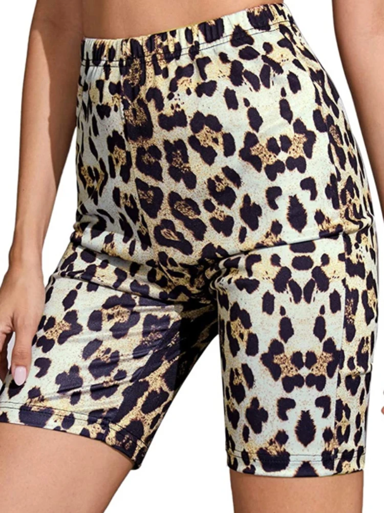 Summer Plaid Printed Shorts for Women Capris Push Up High Waist Pants Sportswear Short Fitness Leggins Elastic