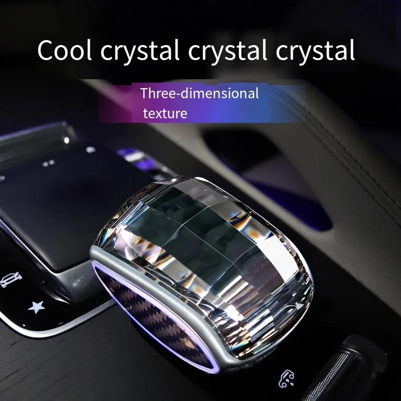 Crystal Gear Shift Knob Suitable for Mercedes Benz Crystal Gear Head Grip GLC/GLE/GLB/GLS Gear Head Automotive Interior Modifica